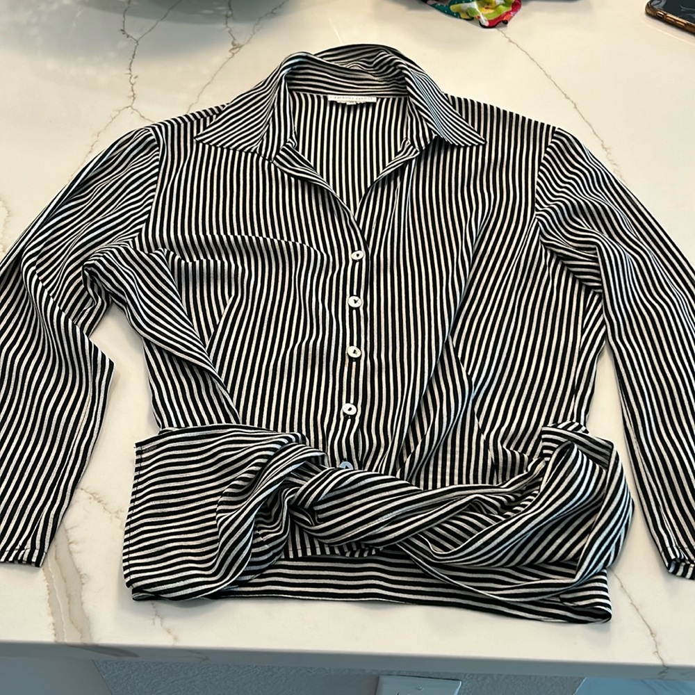 Gerard Darel black and white blouse